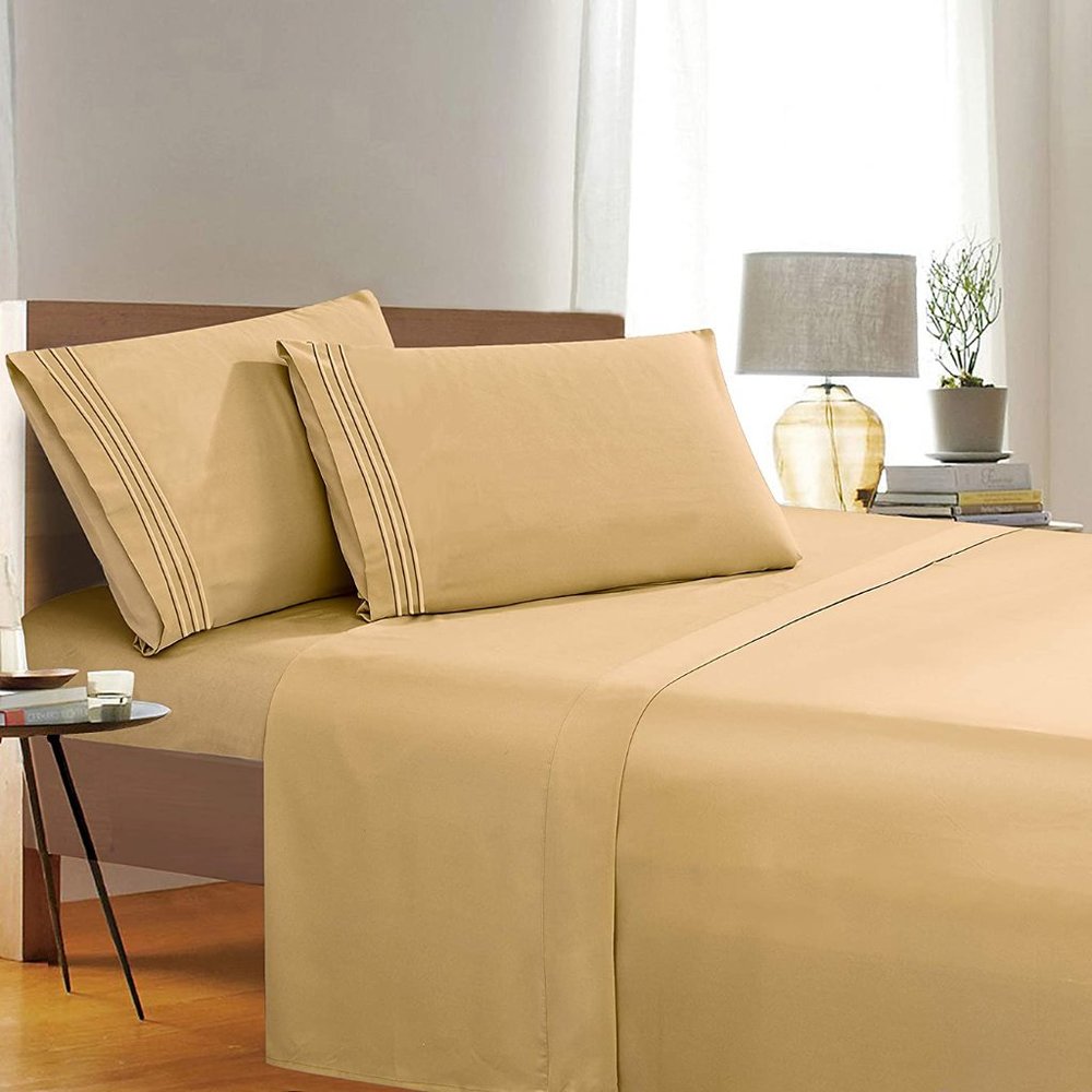New 1500 Thread Count Wrinkle & Fade Resistant Egyptian Quality 4-Piece